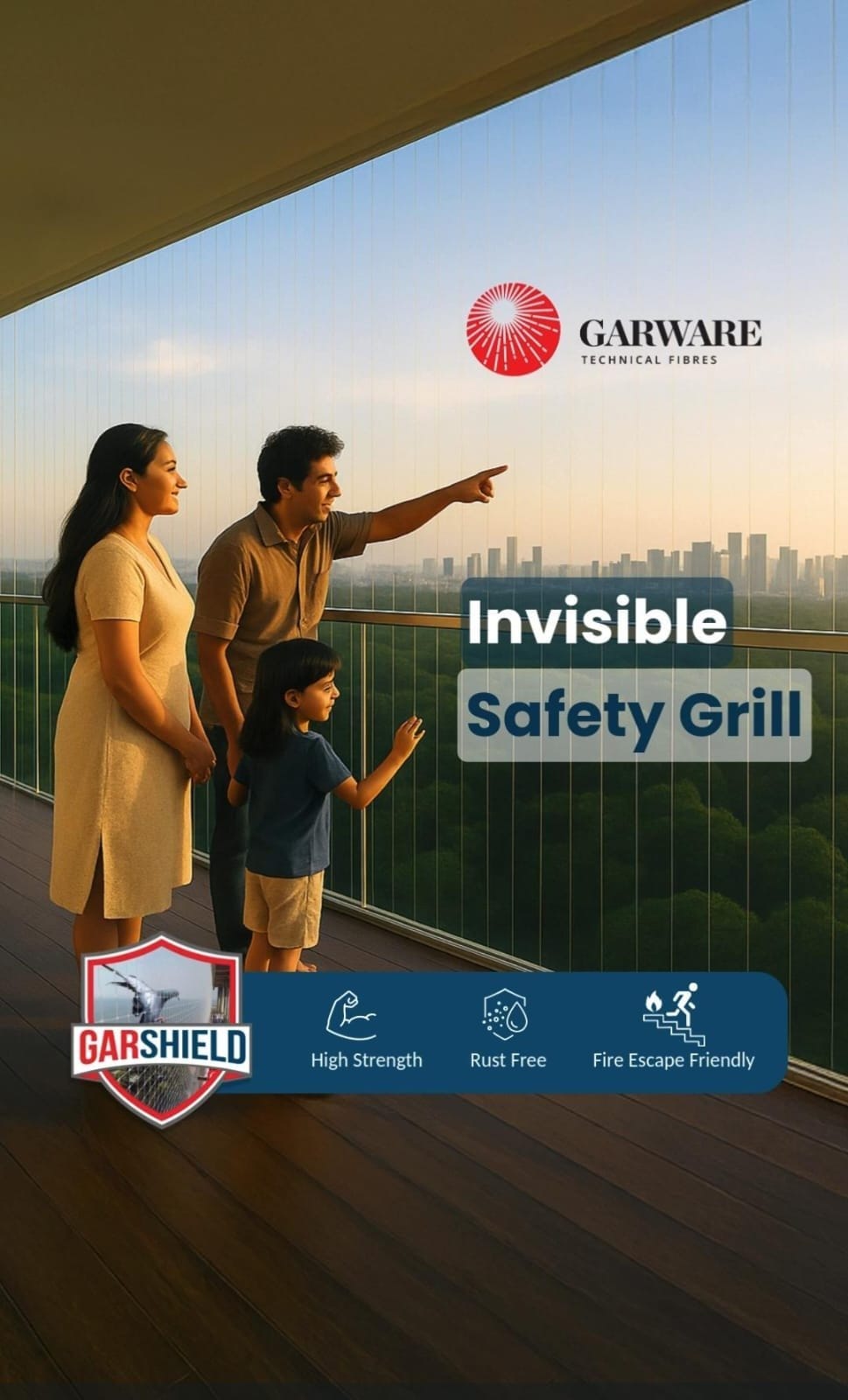 Balcony Invisible Grill